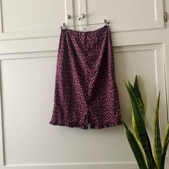 BETSEY JOHNSON Floral Skirt sz 4/6 - Picture 2 of 6